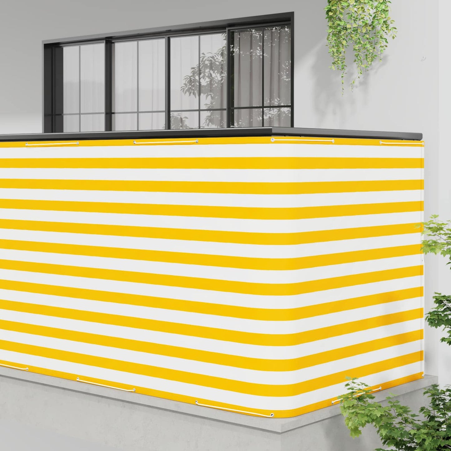 Balkon Afskærmning 150 x 300 cm Stof med PU-belægning