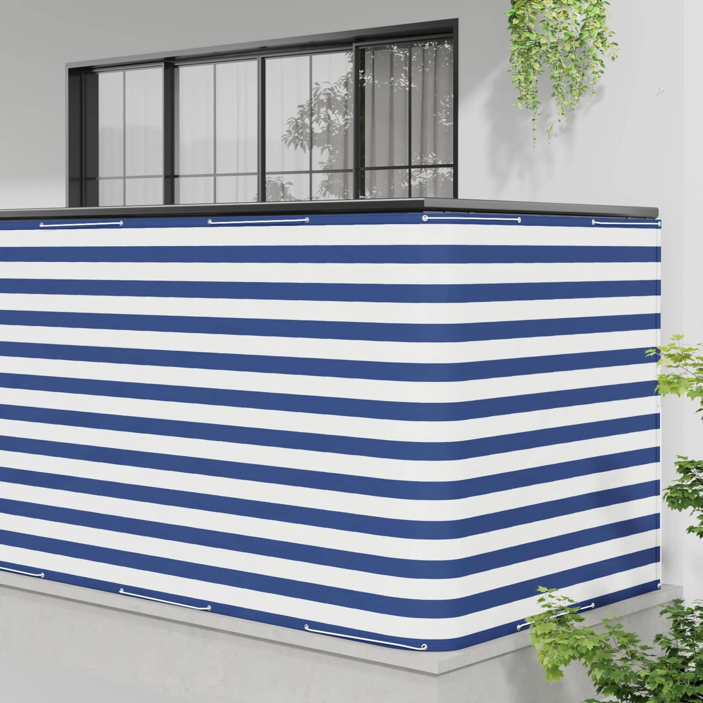 Balkon Afskærmning 150 x 200 cm Stof med PU-belægning