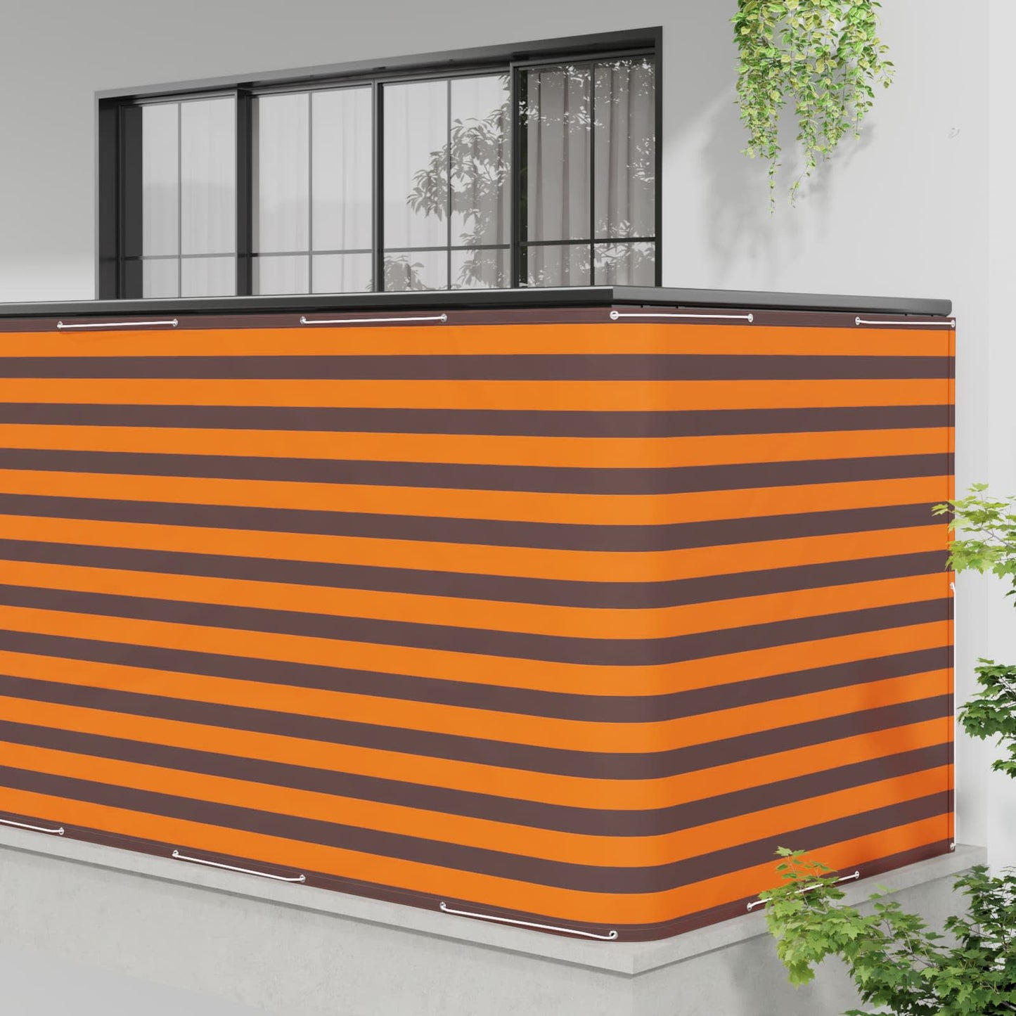 Balkon Afskærmning 150 x 700 cm Stof med PU-belægning