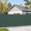 Balkon Afskærmning 200 x 400 cm Stof med PU-belægning Mørkegrøn