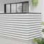 Balkon Afskærmning 150 x 300 cm Stof med PU-belægning