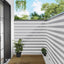 Balkon Afskærmning 150 x 600 cm Stof med PU-belægning