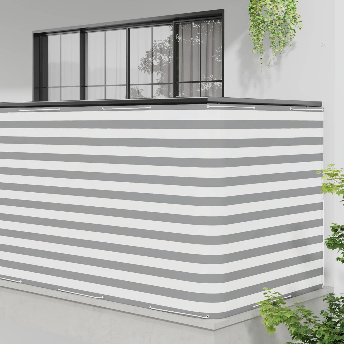 Balkon Afskærmning 150 x 600 cm Stof med PU-belægning