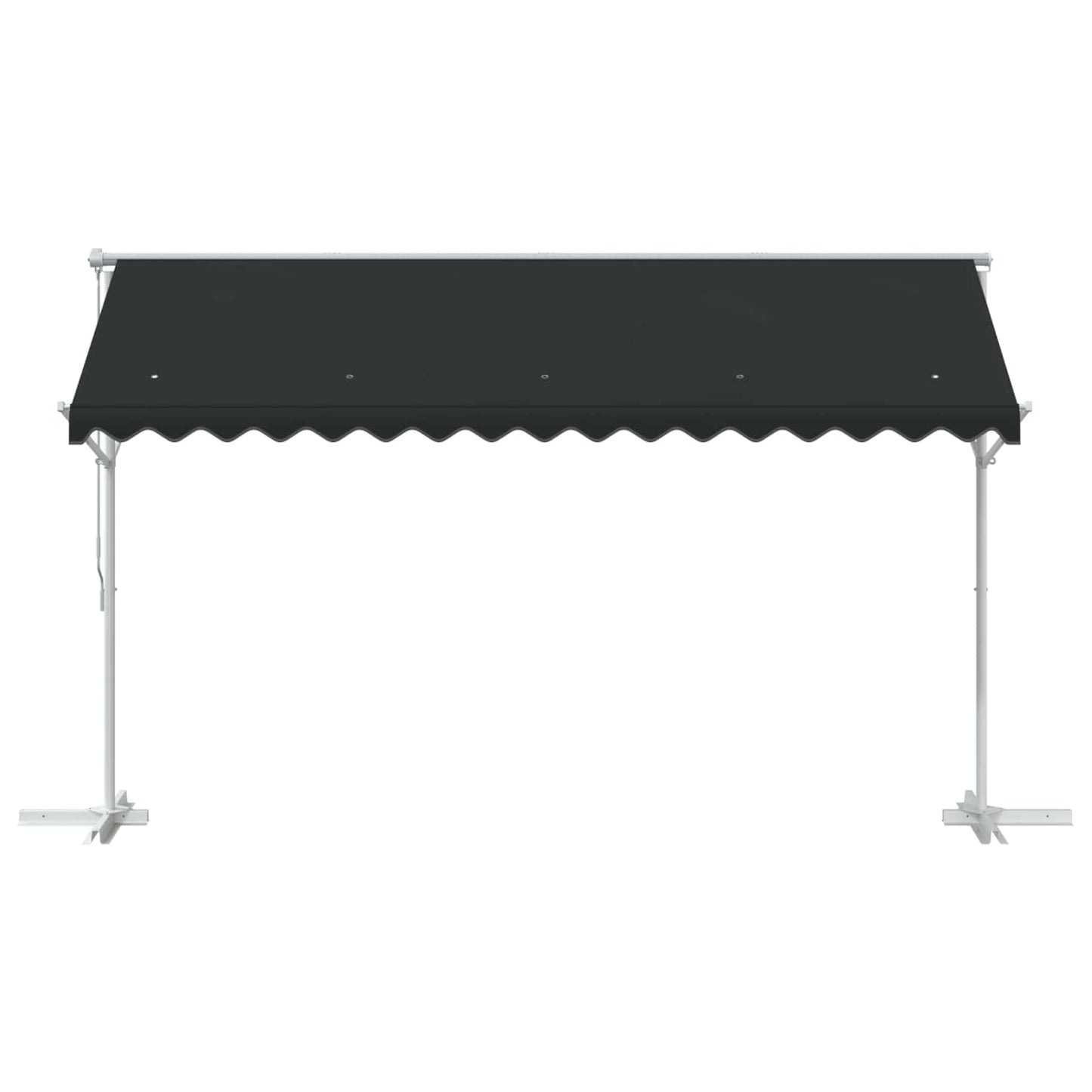 Fritstående markise 4 × 3 m Polyester Antracit
