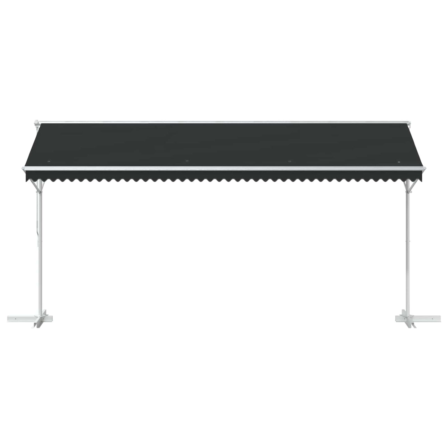 Fritstående markise Antracit 5 x 3 m Polyester