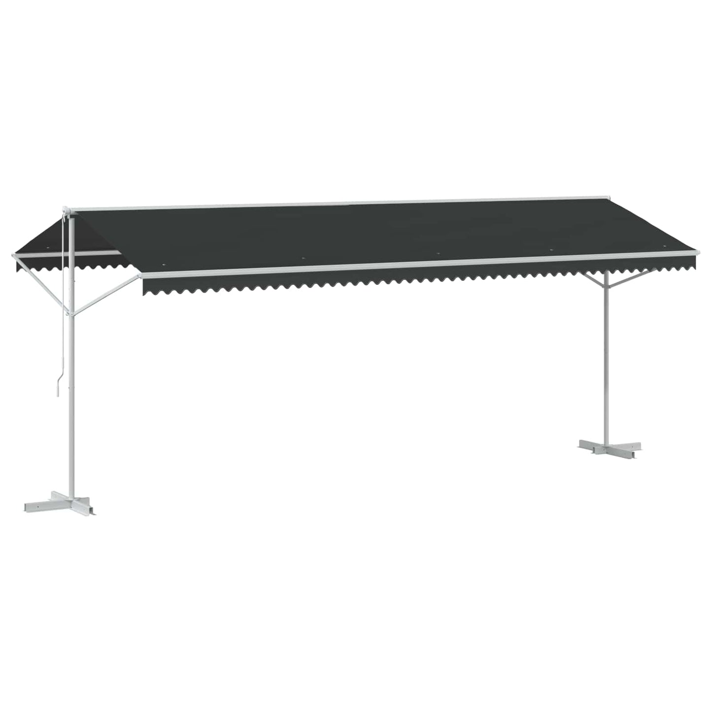 Fritstående markise Antracit 6 x 3 m Polyester