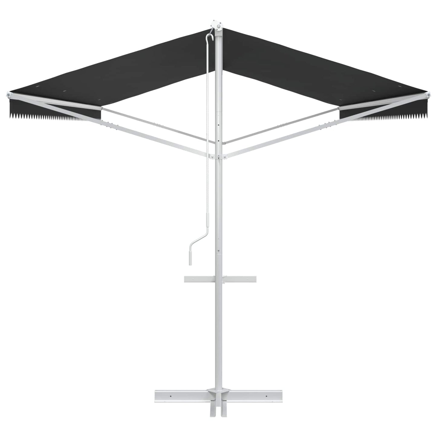 Fritstående markise Antracit 6 x 3 m Polyester