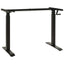 Bord med opbevaring Sort og naturlig 140 x 60 cm Massivt Eg Træ