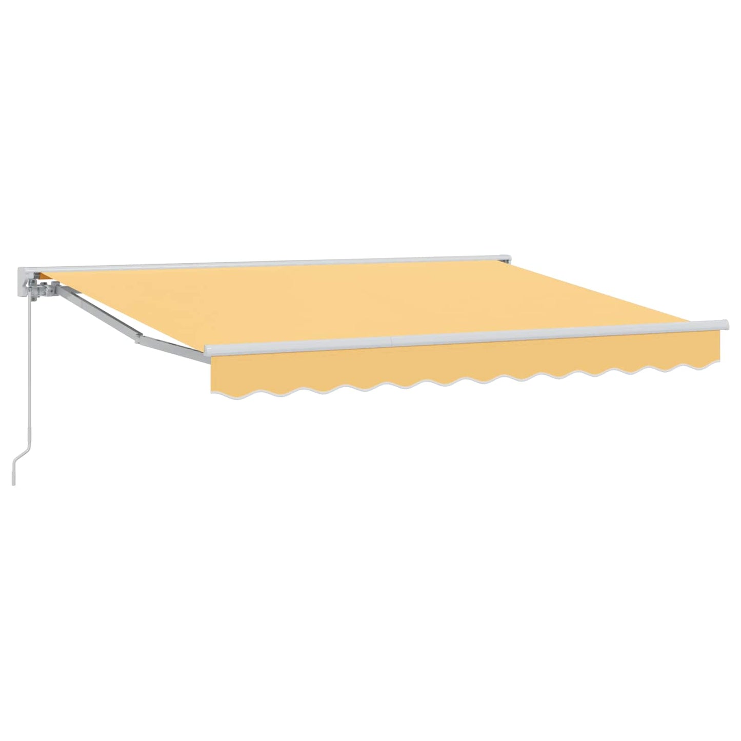 Udtrækkelig markise Sandfarvet 2,5 x 2 m Polyester og Aluminium