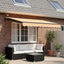Udtrækkelig markise Sandfarvet 350 x 250 cm Polyester