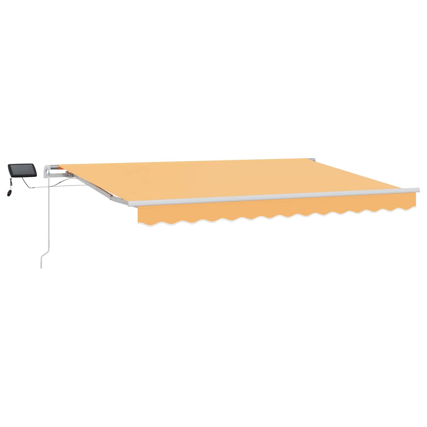 Udtrækkelig markise Sandfarvet 400 × 300 cm Stof og aluminium