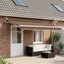 Udtrækkelig markise Gråbrun 600 × 350 cm Polyester