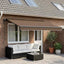 Udtrækkelig markise Gråbrun 600 × 350 cm Polyester