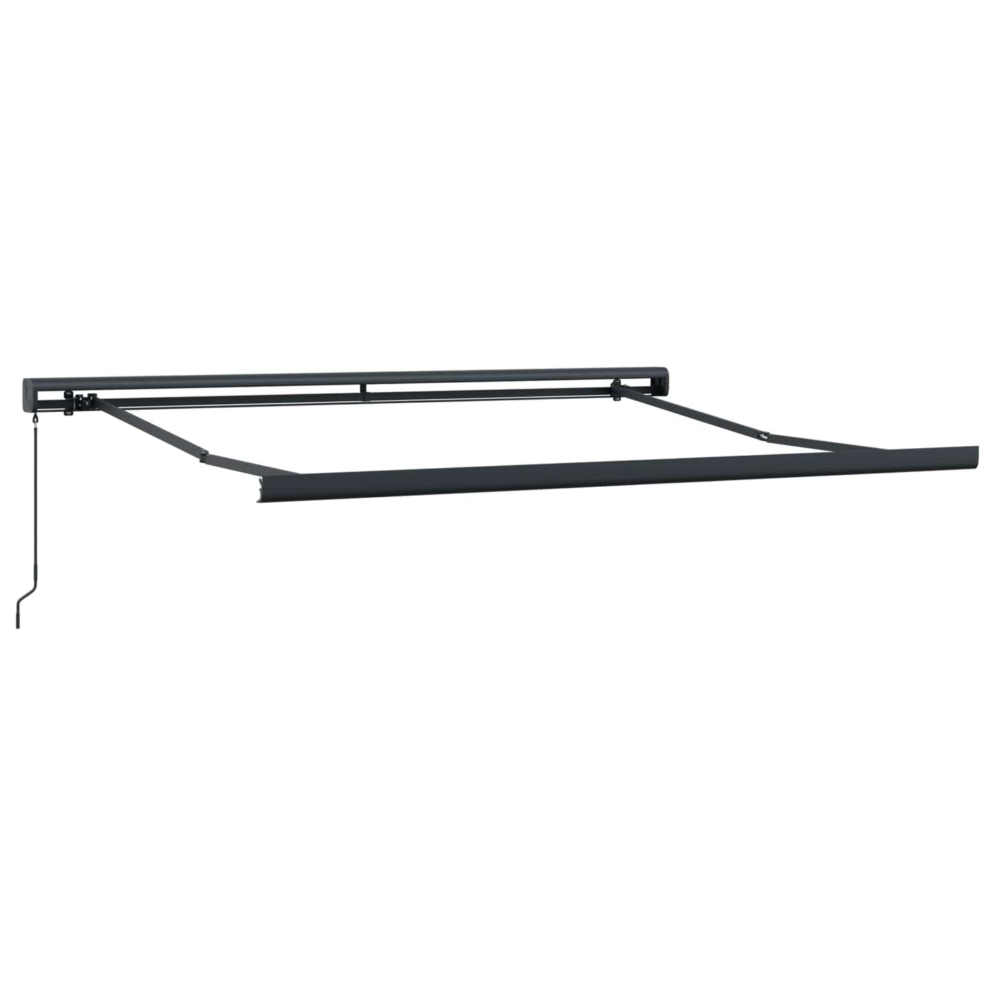 Udtrækkelig markise Lys Grå og Hvid 400 × 300 cm