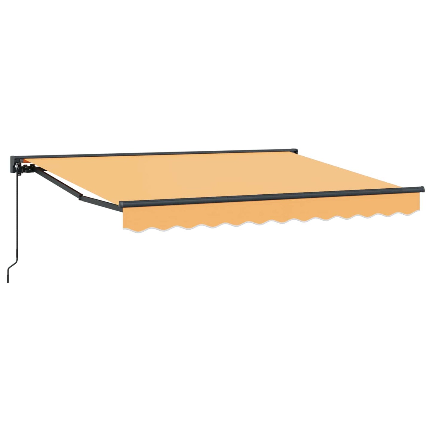 Udtrækkelig markise Sandfarvet 4 × 3 m Polyester og Aluminium