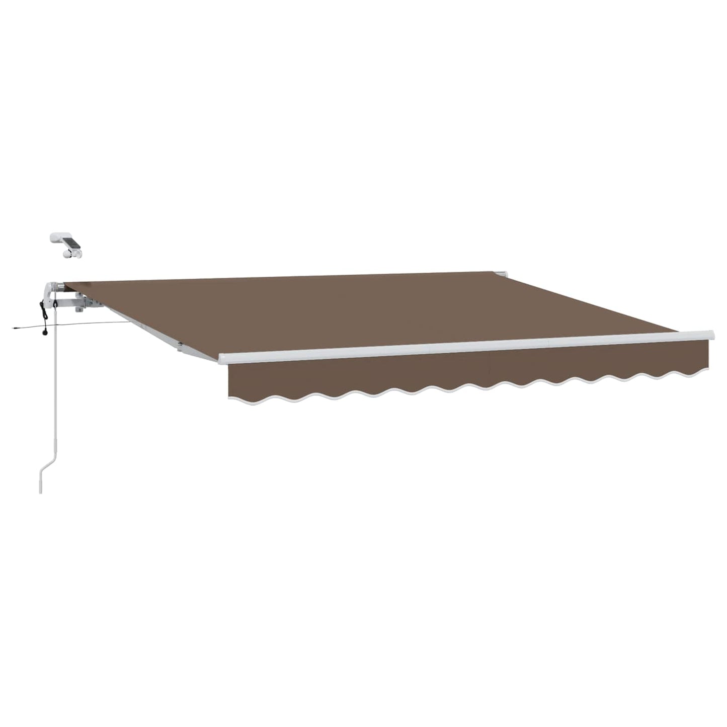 Udtrækkelig markise Gråbrun 400 × 350 cm Polyester