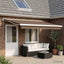 Udtrækkelig markise Gråbrun 500 × 300 cm Canvas og Aluminium