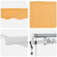 Udtrækkelig markise Sandfarvet 500 × 300 cm Polyester