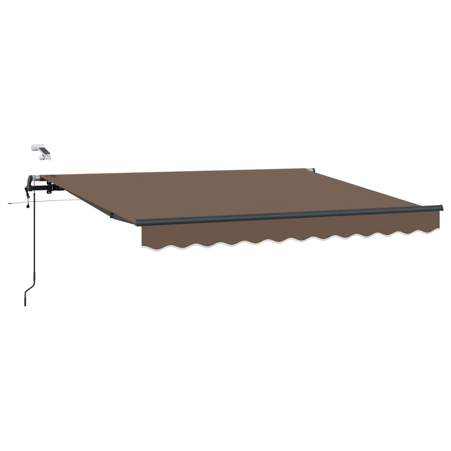 Udtrækkelig markise Gråbrun 600 × 300 cm Polyester