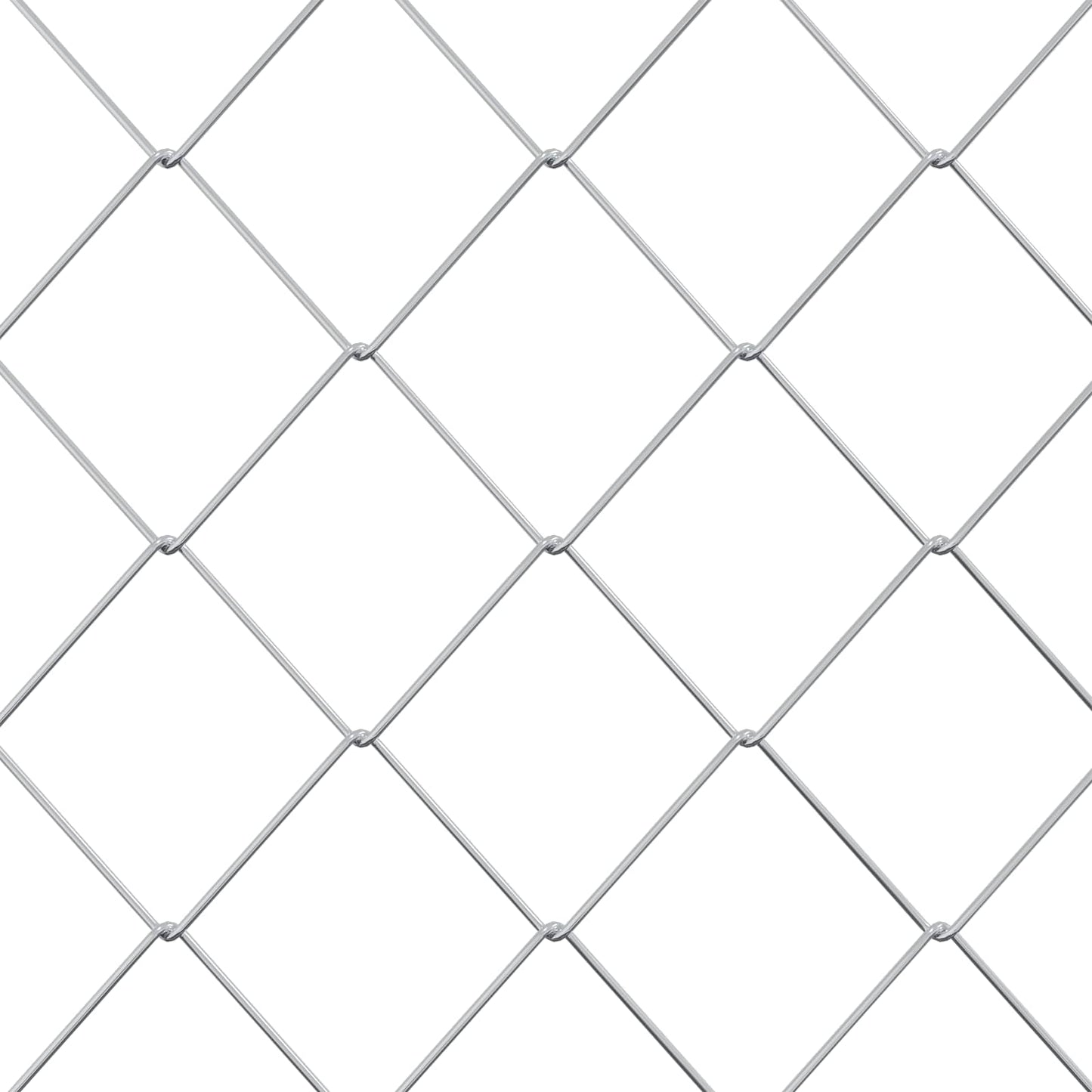 Kædelink indhegning Galvaniseret 2 x 10 m Glas
