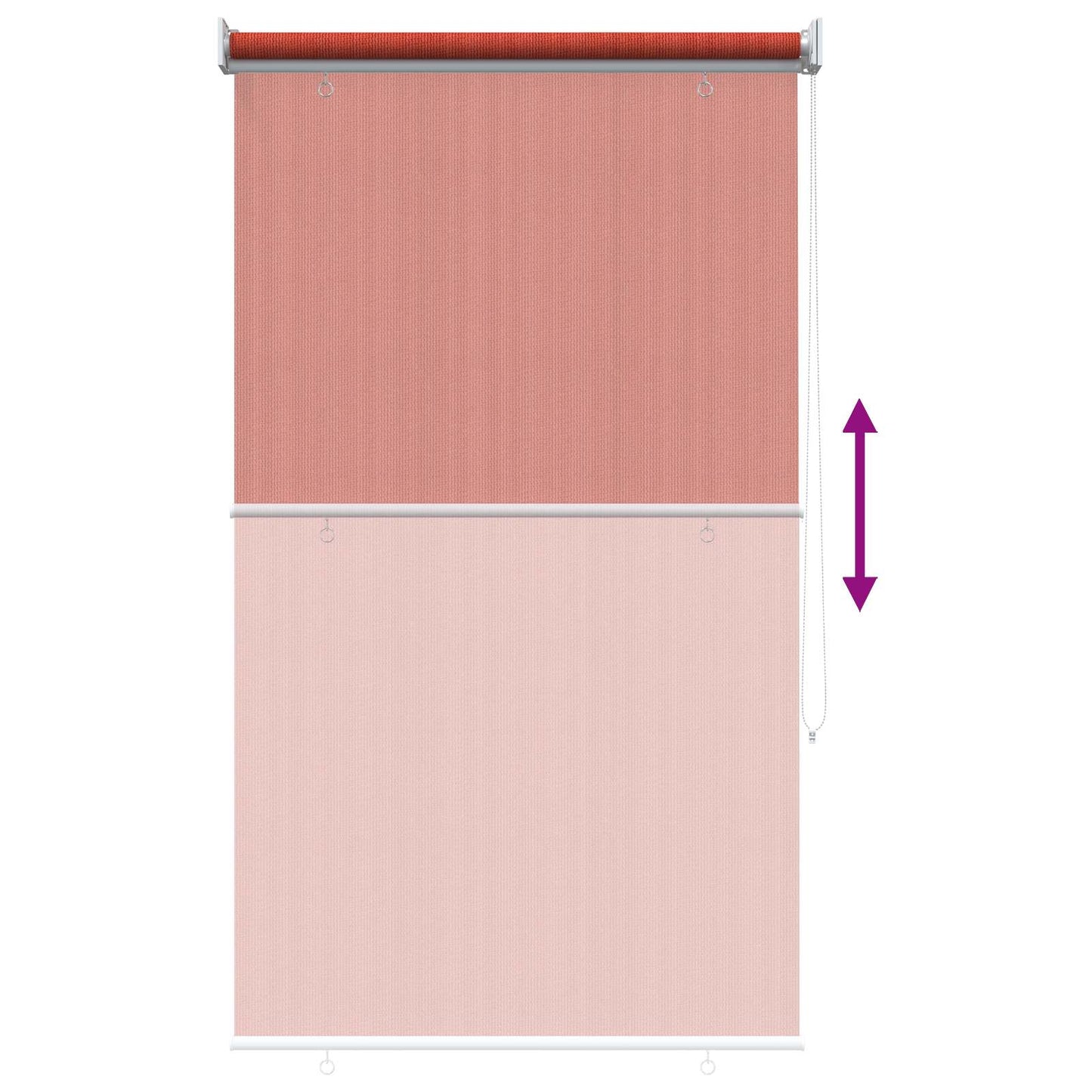 Udendørs rulleskærm 90% UV blok Terracotta 80 x 230 cm HDPE