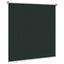 Udendørs rulleskærm 90% UV blok Mørkegrøn 160 x 140 cm HDPE