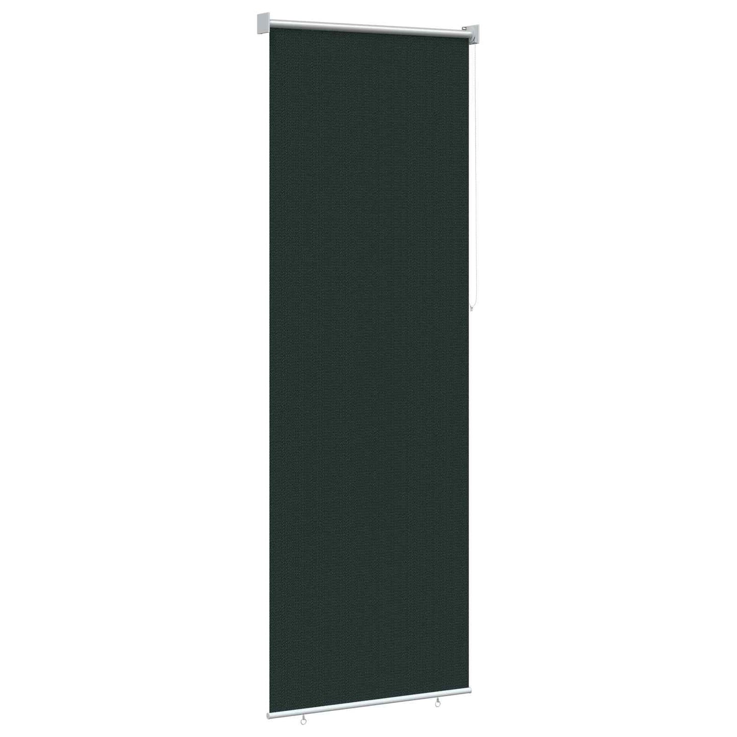 Udendørs rulleskærm 90% UV blok Mørkegrøn 80 x 230 cm HDPE