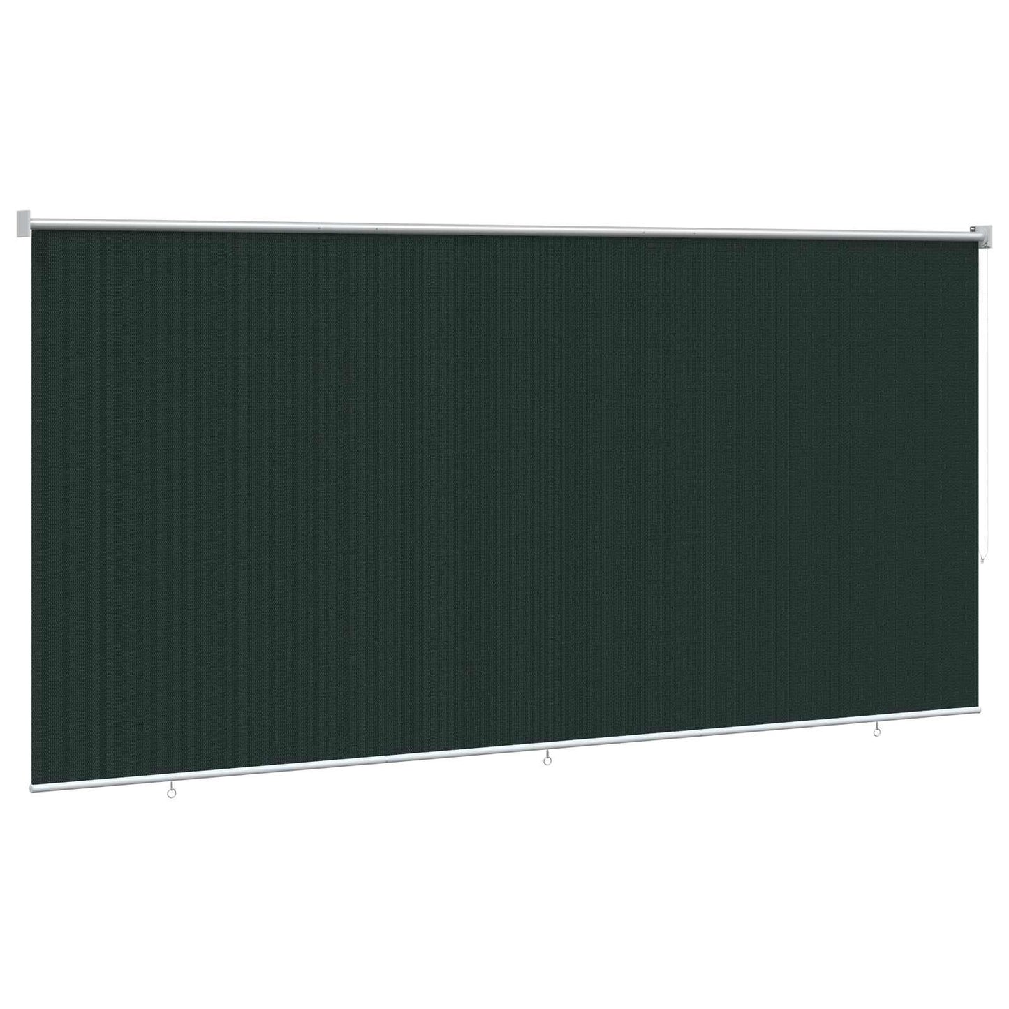 Udendørs rulleskærm 90% UV blok Mørkegrøn 350 x 230 cm HDPE