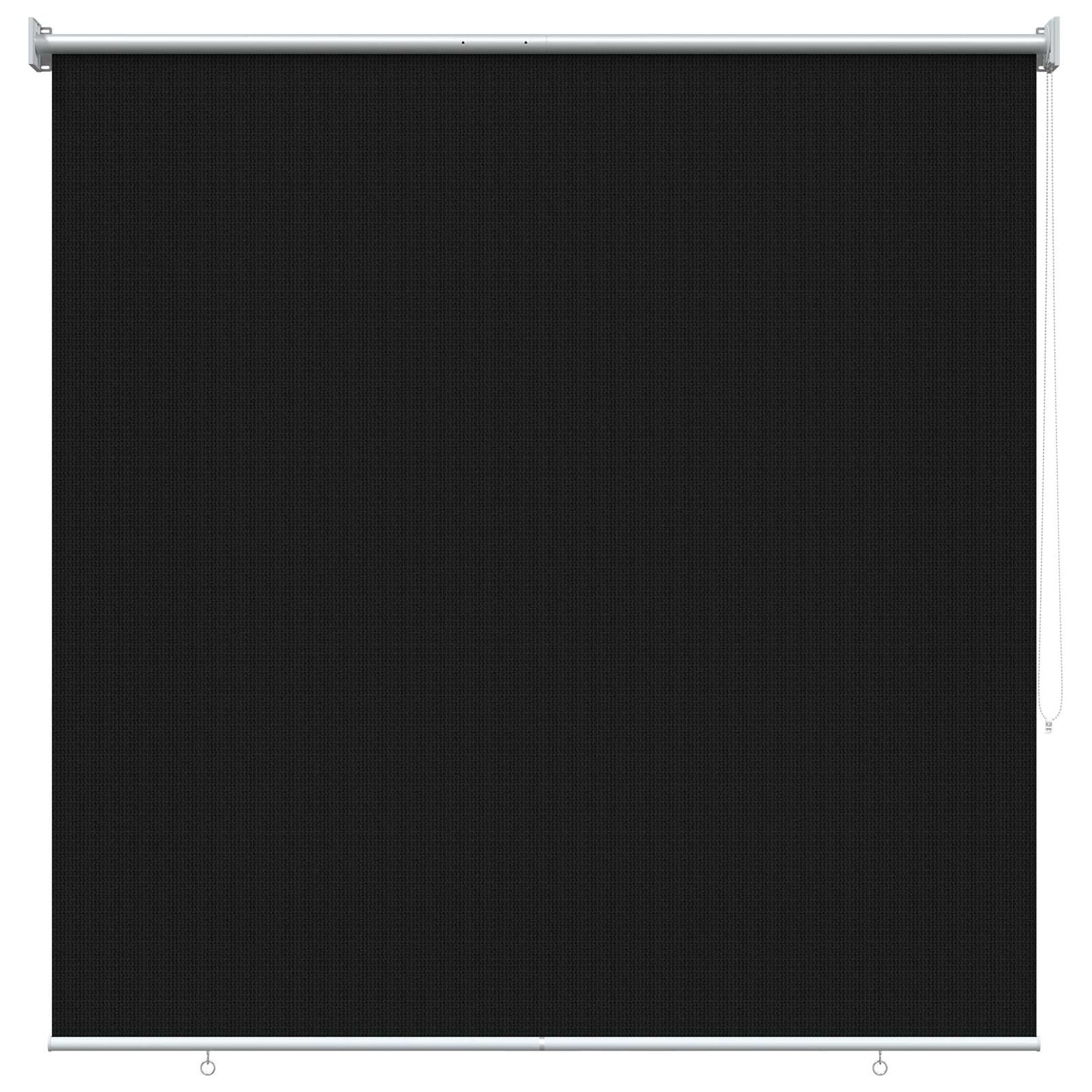 Udendørs rulleskærm 90% UV blok Sort 140 x 140 cm HDPE