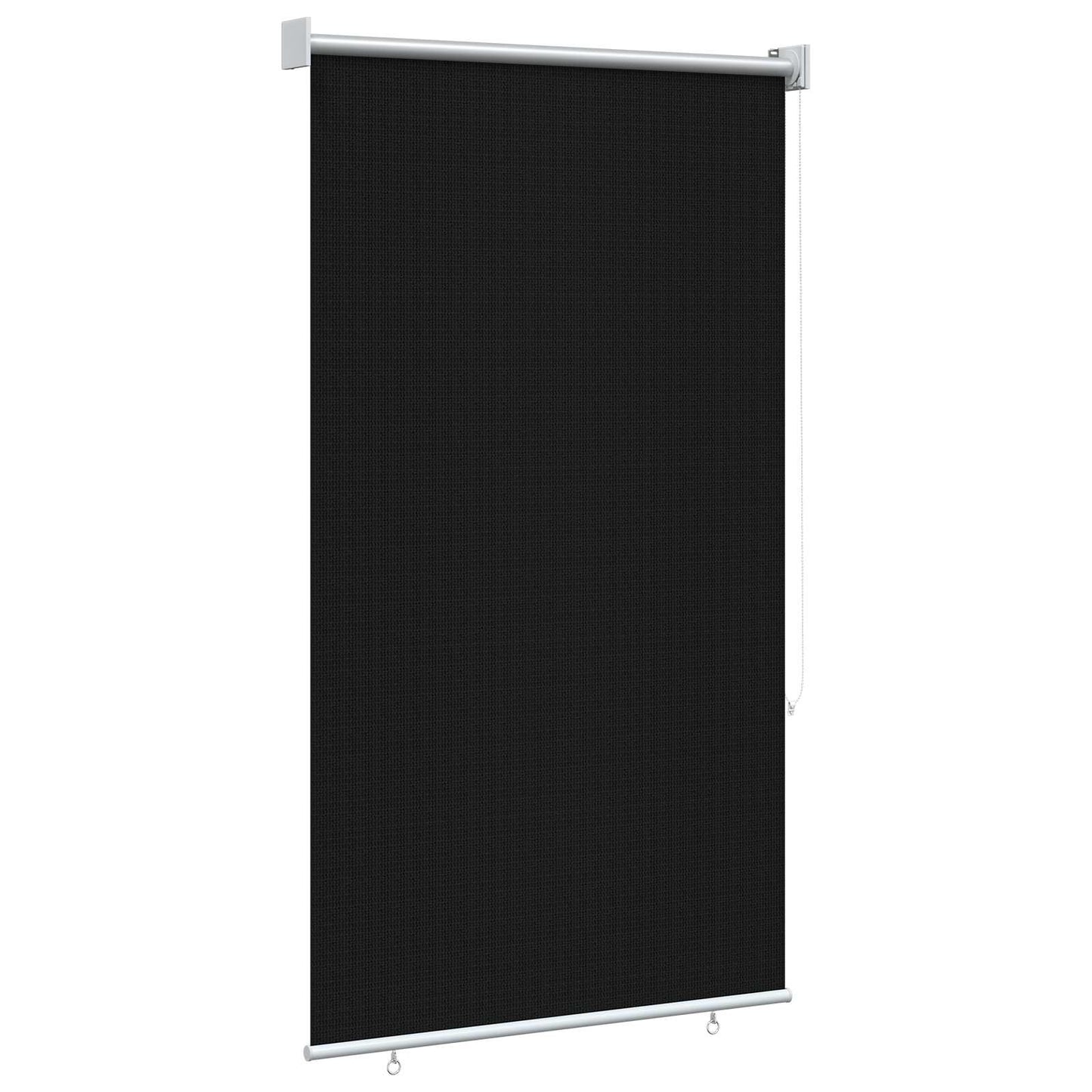 Udendørs rulleskærm 90% UV blok Sort 80 x 230 cm HDPE