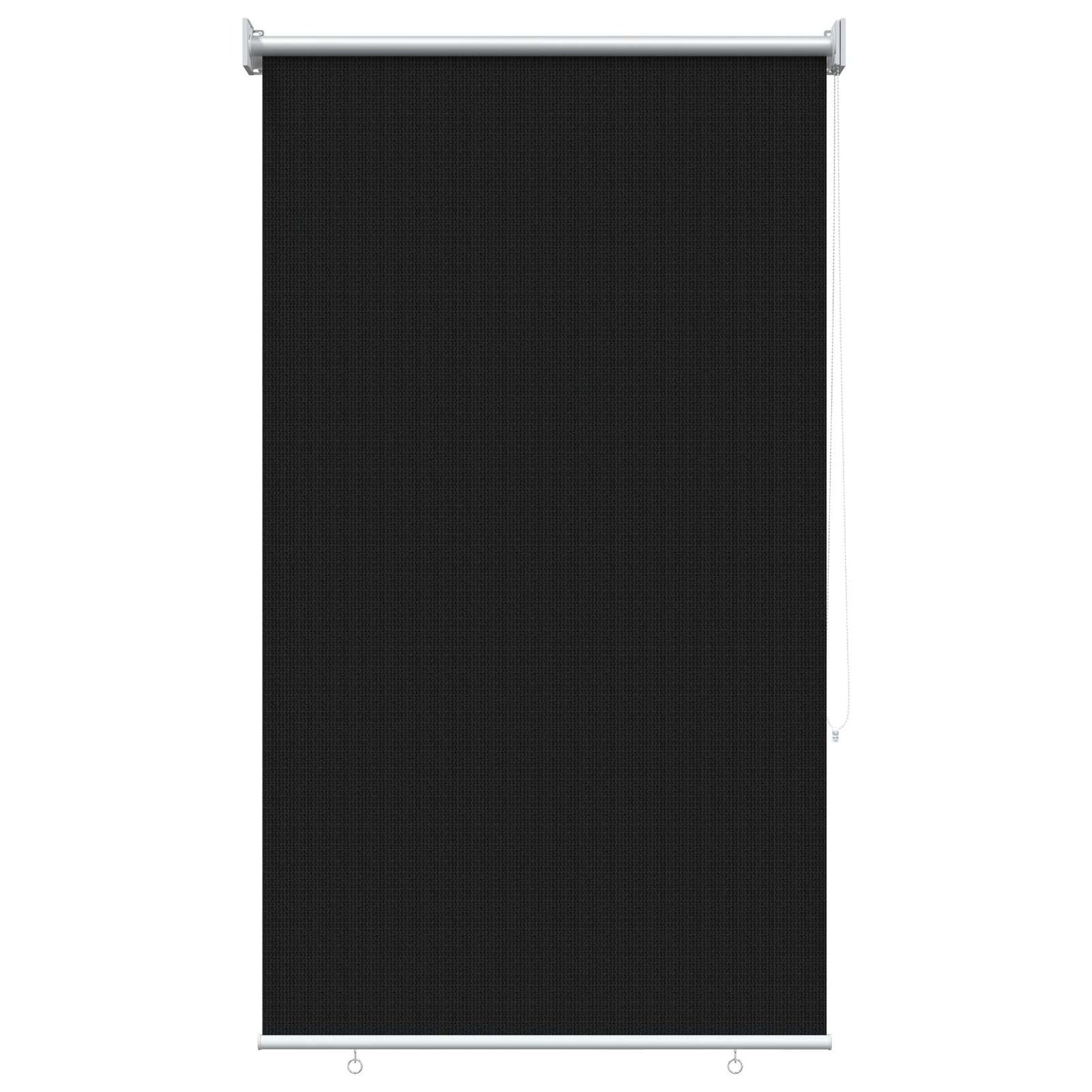 Udendørs rulleskærm 90% UV blok Sort 80 x 230 cm HDPE