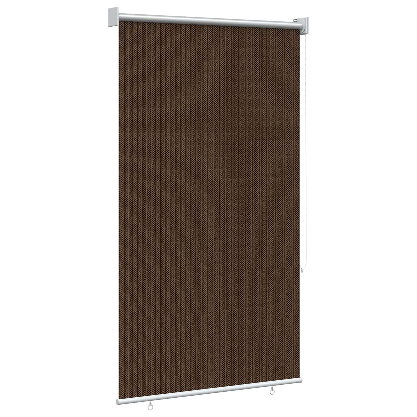 Udendørs rulleskærm 90% UV blok Brun 80 x 140 cm HDPE
