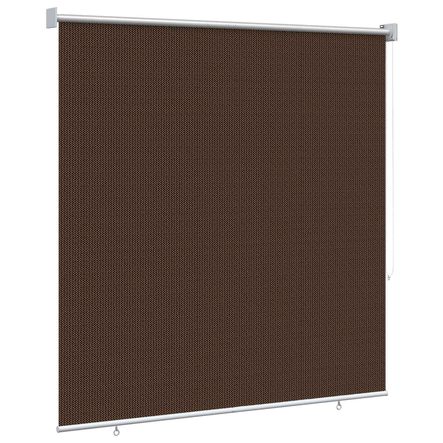 Udendørs rulleskærm 90% UV blok Brun 140 x 140 cm HDPE