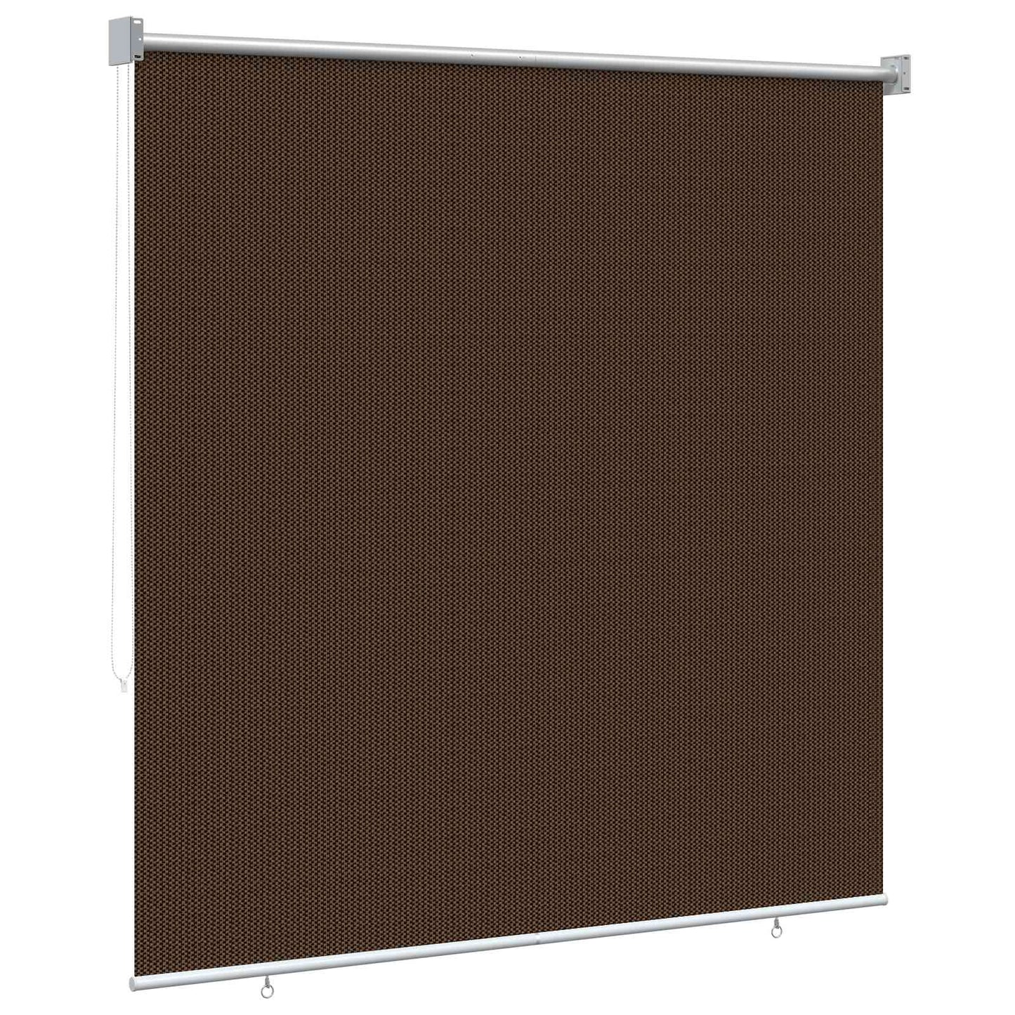 Udendørs rulleskærm 90% UV blok Brun 140 x 140 cm HDPE