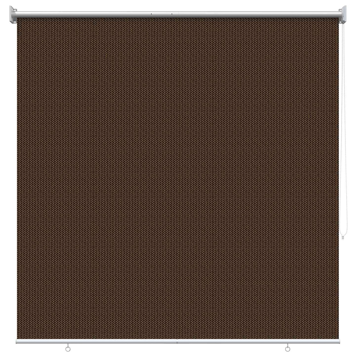 Udendørs rulleskærm 90% UV blok Brun 140 x 140 cm HDPE