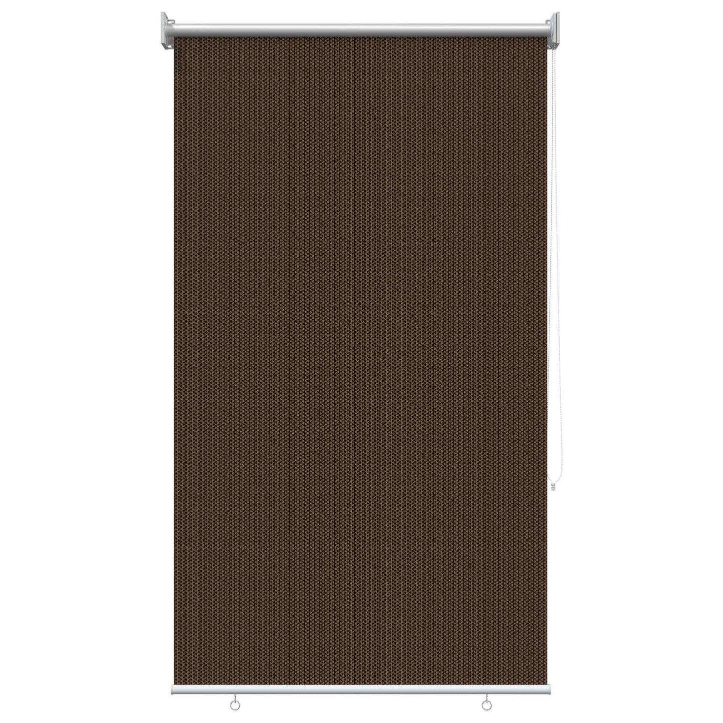 Udendørs rulleskærm 90% UV blok Brun 80 x 230 cm HDPE