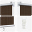 Udendørs rulleskærm 90% UV blok Brun 120 x 230 cm HDPE