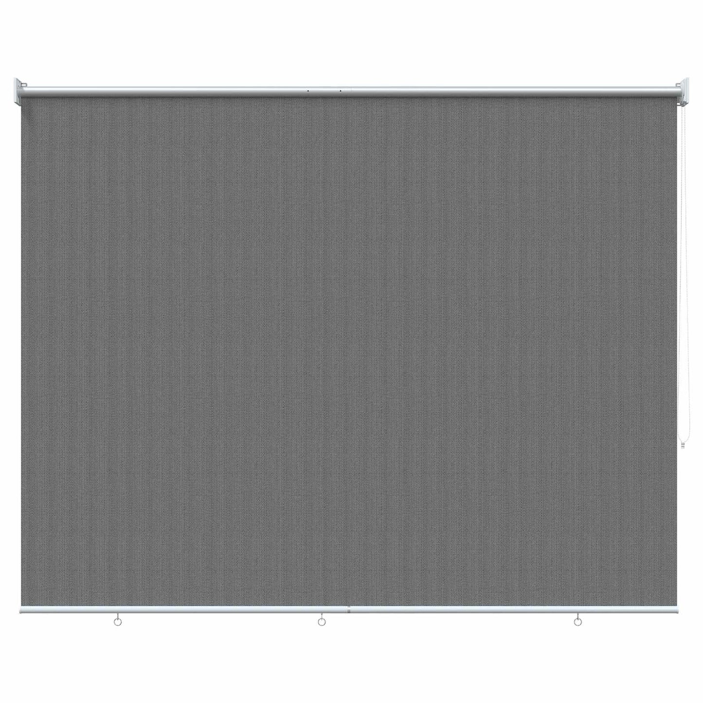 Udendørs rulleskærm 90% UV blok Lysegrå 180 x 140 cm HDPE