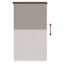 Udendørs rulleskærm 90% UV blok Gråbrun 80 x 140 cm HDPE