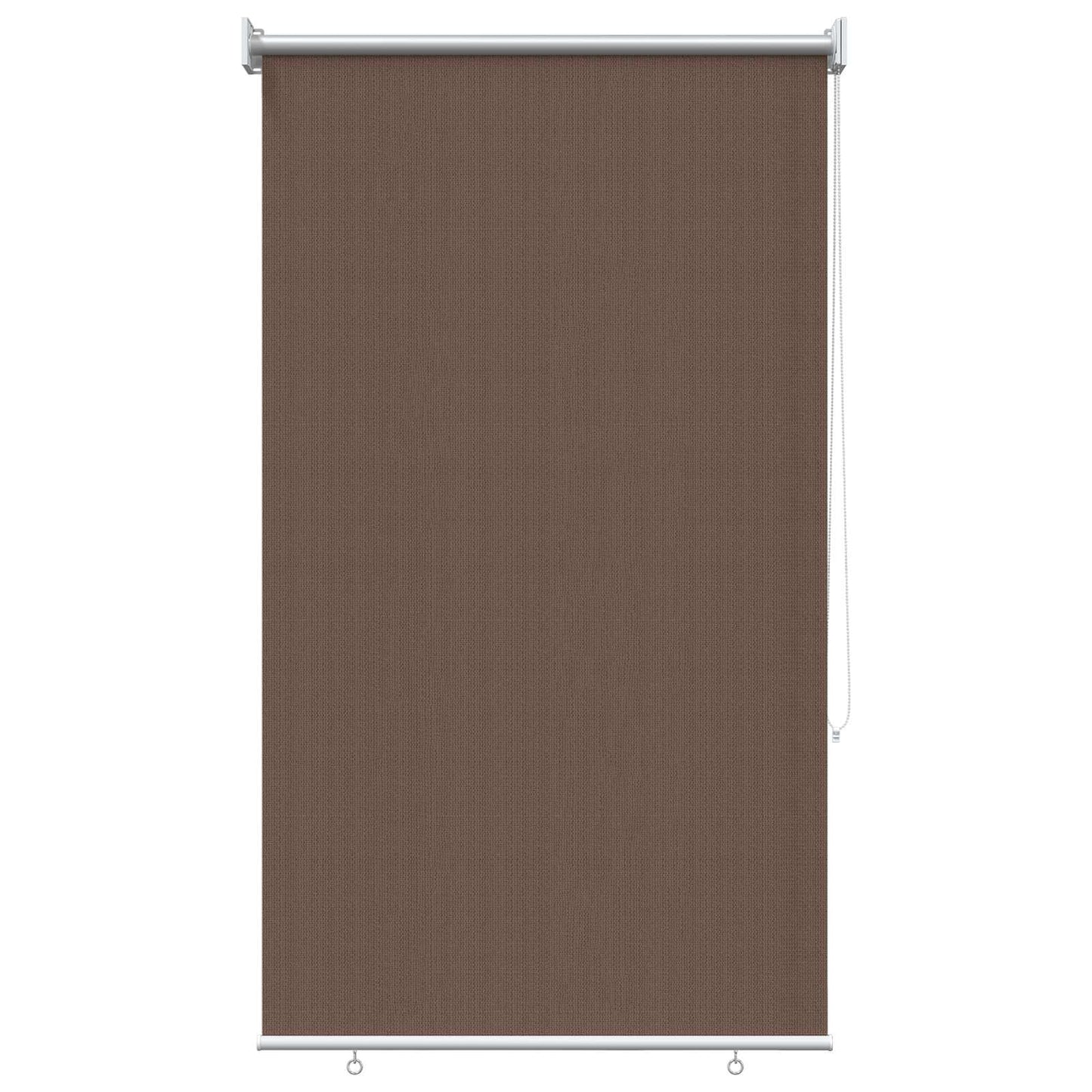 Udendørs rulleskærm 90% UV blok Gråbrun 100 x 140 cm HDPE