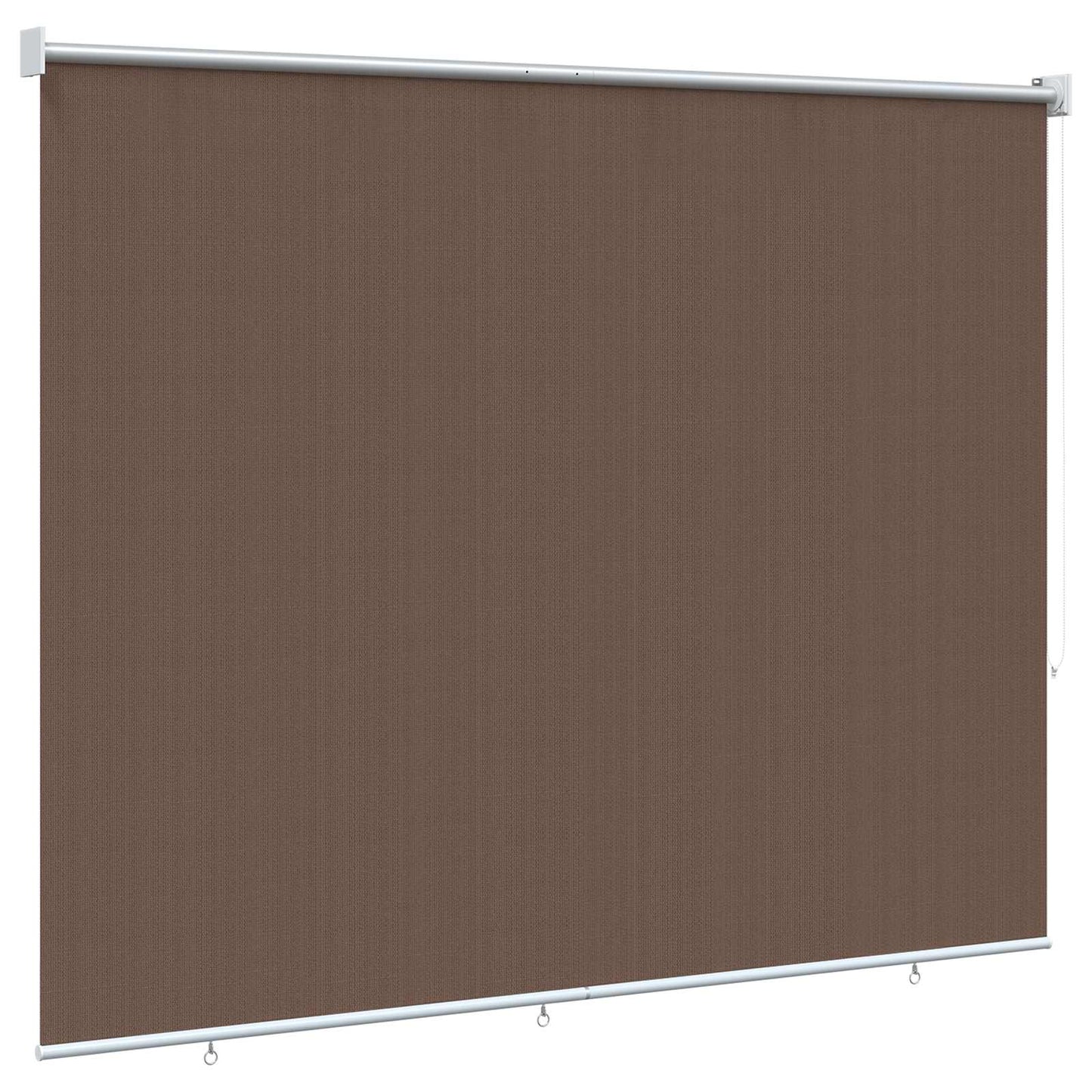 Udendørs rulleskærm 90% UV blok Gråbrun 160 x 140 cm HDPE