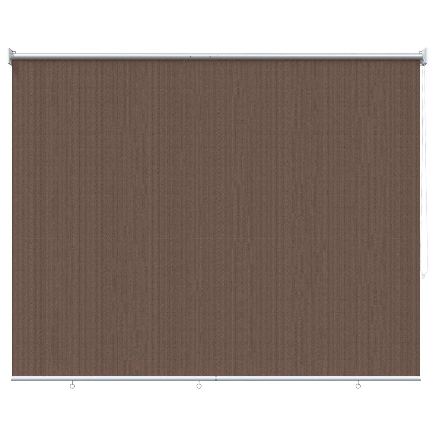 Udendørs rulleskærm 90% UV blok Gråbrun 180 x 140 cm HDPE