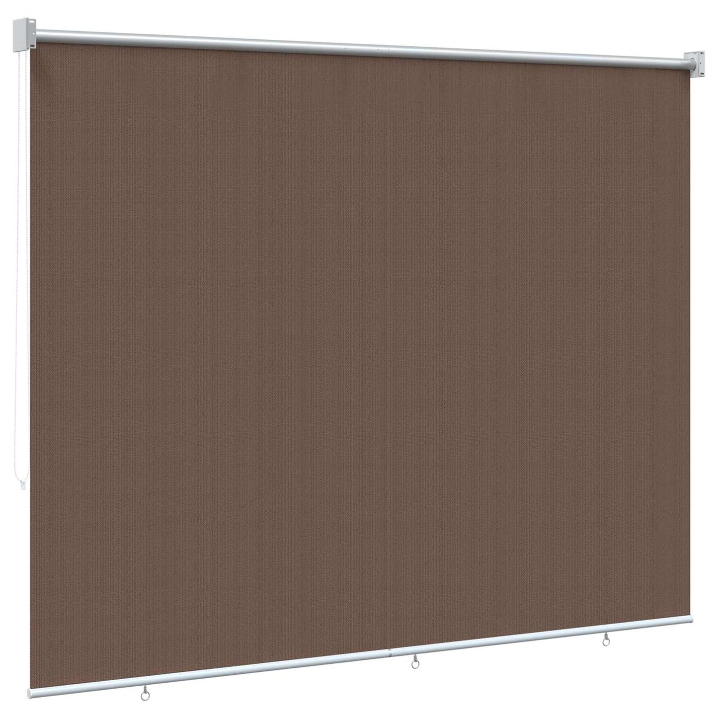 Udendørs rulleskærm 90% UV blok Gråbrun 200 x 140 cm HDPE