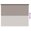 Udendørs rulleskærm 90% UV blok Gråbrun 200 x 140 cm HDPE