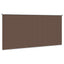 Udendørs rulleskærm 90% UV blok Gråbrun 400 x 230 cm HDPE
