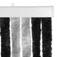 Insektgardin i chenille Grå og sort 56 x 200 cm 100% PP
