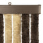 Insektgardin i chenille Mørkebrun og Beige 90 x 220 cm 100% PP
