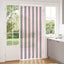 Insektgardin i chenille Sølvgrå og lyserød 100 x 220 cm 100% PP