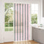 Insektgardin i chenille Sølvgrå og lyserød 100 x 230 cm 100% PP