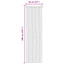 Insektgardin i chenille Brun og Beige 56 x 200 cm 100% PP